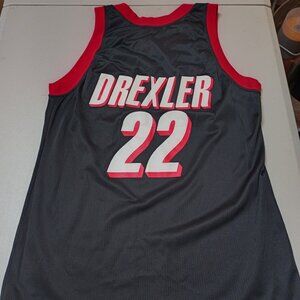 Champion Clyde Drexler Portland Trailblazers NBA Basketball Jersey Adult 40